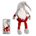 thumbnail image 1 of Cateissary Muñeco sin rostro de Navidad Adornos de Feliz Navidad para el hogar Adorno de Navidad Tejido no tejido Decoración de tela Navidad Kits de decoración para fiestas Gris S, 1 of 6