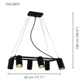 thumbnail image 2 of Xtricity - Pendant Light, 17.7 '' Width, From The Palmer Collection, Black, 2 of 3