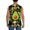 thumbnail image 4 of Easygdp Avocado Keep Calm Men's Breathable Tank Tops Sleeveless Sporty T Shirts for Basketball, Mountaineering, Bodybuilding -XX-Large, 4 of 8
