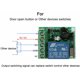 thumbnail image 5 of 433Mhz DC 12V 1CH Receptor de rele de interruptor remoto, con controles remotos 2pcs, 5 of 5