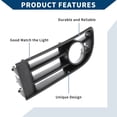 thumbnail image 7 of 1pc Car Front Left Fog Light Grill for Volkswagen Polo 2002-2005 No.6Q0853665 Black, 7 of 7