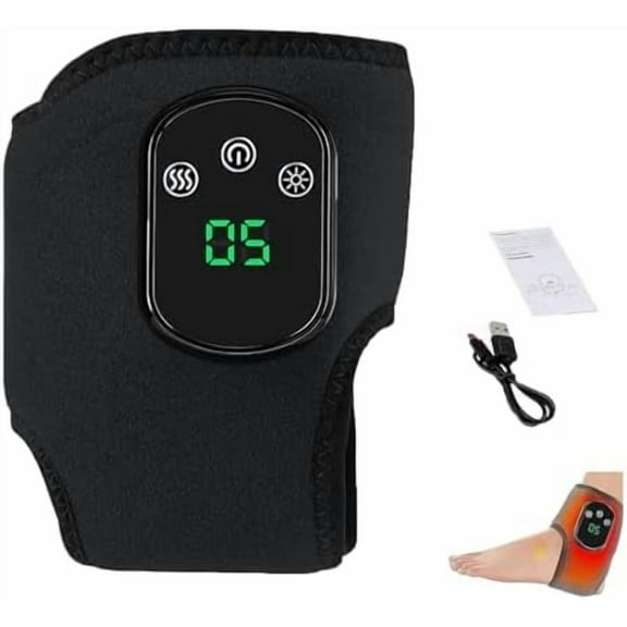 Emsence Triple Therapy Foot Massager, Emsence Foot Massage, Foots Renew Triple Method Massager, 3-Level Heat & Massage Adjustable,Smart Timer,Touch Screen, for Home/Office/Travel (Black 3 Level*1pcs)