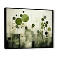 thumbnail image 2 of Designart "Green Beige Modern Scandinavian Charm II" Modern-Scandinavian Floater Framed Canvas Print, 2 of 7