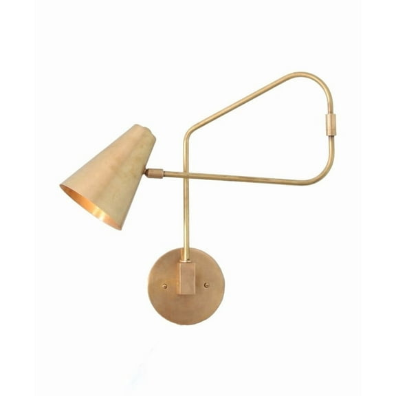 1 Light Shades Curved Arm Handmade Vintage Wall Mid Century Antique Brass Sputnik chandelier light Fixture