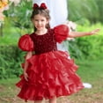 thumbnail image 2 of HIPYLO Christmas Dresses for Teens Black Dress for Wedding Guest Off Shoulder Dress Wednesday Dress Dance Outfits for Girls Gifts for Baby Girl, 9-10 Years, 2 of 7