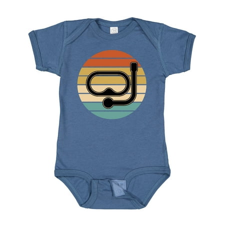 

Inktastic Scuba Diver Retro Sunset Diving Gift Baby Boy or Baby Girl Bodysuit