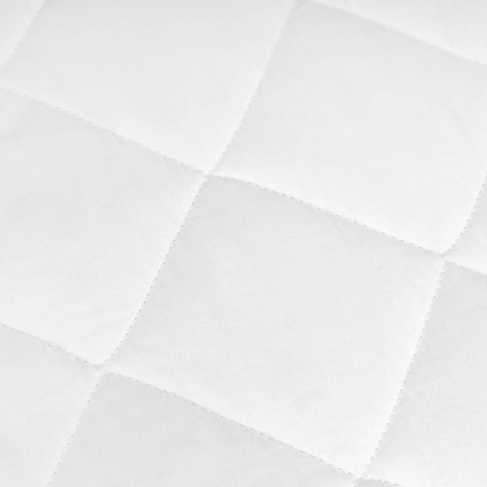 100% Waterproof Quilted King Mattress Protector Mattress Pad Cover Size (76in x 80in) Stretches Up To 16in Deep - Soft and Fluffy - Machine Washable Mattress cover - White King