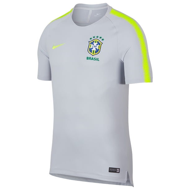 Nike Breathe Squad - Camiseta básica de fútbol para hombre, color gris, extragrande