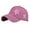 Pink, variant on Womens Ponytail Hat Baseball Cap High Messy Bun Ponycap Quick Drying Mesh Visor Brown