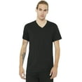 thumbnail image 3 of Bella Canvas Mens Jersey V-Neck Tee, M, Maroon, 3 of 7