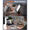 thumbnail image 3 of CHESONA for iPad Air 13 Inch (M3/2025, M2/2024) & iPad Pro 12.9 Case with Keyboard, Portrait/Landscape, Rugged Magnetic Detachable Case with 7-Color B, 3 of 8