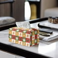 thumbnail image 2 of ZUXONGSY Christmas Tissue Box Covers Stripes PU Leather Rectangular Tissue Box with Buckle Modern PU Leather Tissue Box Holder Easy to Clean Tissue Box for Christmas Decor, 2 of 7