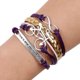 thumbnail image 1 of Pulsera tejida hecha a mano de múltiples capas para hombres y mujeres, brazalete de aleación unisex, joyería, 1 of 4