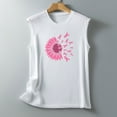 thumbnail image 4 of Leesechin Ladies Breast Cancer Shirts Butterfly Pink Ribbon Graphic Awareness Tee Tops, 4 of 5