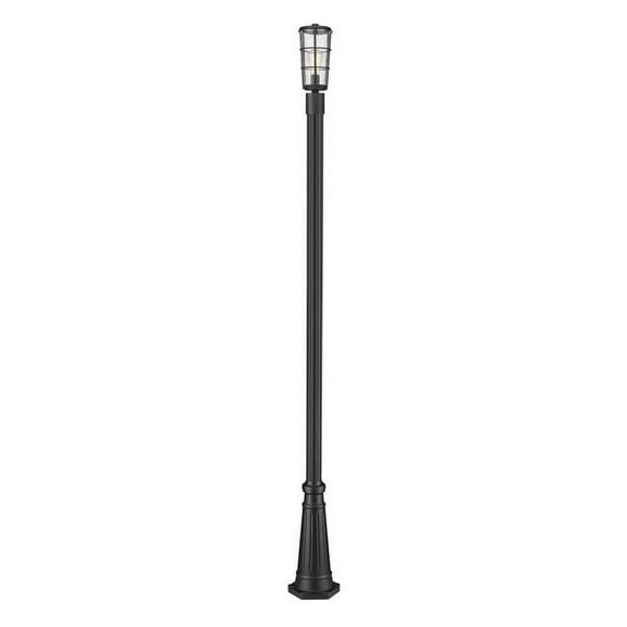 1 Light Outdoor Post Mount In Traditional Style-109.25 Inches Tall And 6 Inches Wide Z-Lite 591Phm-519P-Bk