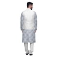 thumbnail image 3 of Atasi Printed Long Sleeve Classic Ethnic Kurta Pyjama Set For Mens Casual Wear, 3 of 5