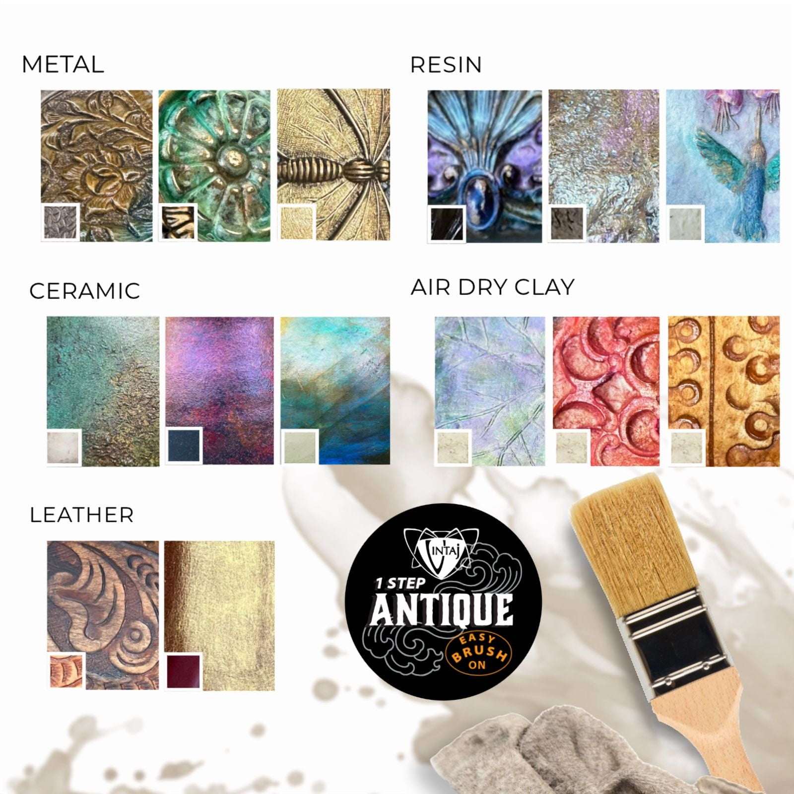 Essential Colors Set (12pcs), Antique Glaze, Jewelry Craft, Multi-surface