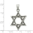 thumbnail image 3 of Sterling Silver Antiqued Star of David Pendant Material Primary - Precious Beautiful Enchanting An unforgettable keepsake to treasure forever, 3 of 4