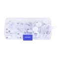 thumbnail image 4 of 100Pcs Sew On Plactic Eyes Movable Black and White Assorted Size Kids DIY Craft Making Material, 4 of 14