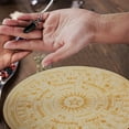 thumbnail image 3 of Tablero de ouija de madera Yoone pulido sin rebabas, tablero de mensajes metafísicos para adivinación para el hogar, 3 of 5