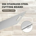 thumbnail image 3 of Stainless Steel Cutting Board, 4 PCS Cutting Boards for Kitchen, 304 Stainless Non Stick Chopping Cutting Board by YAAHEIJA for Meat Fruit & Vegetable (15.3 x 11, 13.4 x 9, 11.8 x 7.9, 9 x 5.4 in), 3 of 5