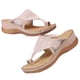 thumbnail image 2 of Zapatillas de cuña informales de tacón medio con flores y punta redonda de verano de talla grande para mujer Wmkox8yii hj789, 2 of 8