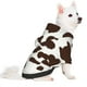 thumbnail image 2 of Fotbe Brown Cow Sudadera con Estampado para Perros Pequeños – Suéter con Capucha para Mascotas, Tela Suave de Forro Polar con Bolsillo-Small, 2 of 7