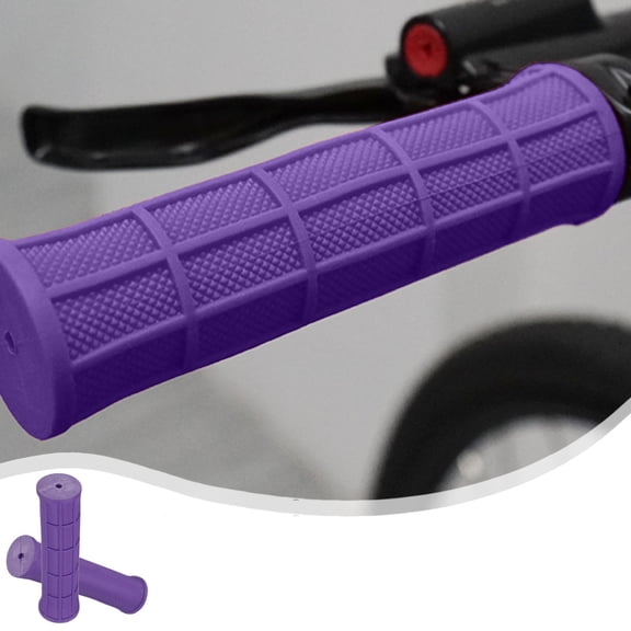 2 Pack Ergonomic Bike Handlebar Grips, Anti-Slip & Shock-Absorbing, Soft Comfortable Cover for Folding Mountain Road Bike, Easy Install, Fits 0.87in Inner Diameter, 4.72x1.3x1.3in