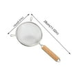 thumbnail image 2 of Stainless Steel Fine Mesh Strainers for Kitchen, Colander-Skimmer with Handle, Sieve Sifters for Food, Tea, Rice, Oil, Noodles, Fruits, Vegetable(5.5in), 2 of 5