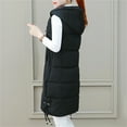 thumbnail image 5 of Niaviben Long Puffer Vest Women Hooded Vest Warm Vest for Women Womans Vest Womens Jacket Puffy Jackets Women Black 2XL, 5 of 5