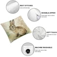 thumbnail image 4 of JRXY  Forest Animals Pillow Covers Deer Fox Rabbit Bear Decorative Pillows Case Outdoor for Couch Sofa Room Home Decor,Set of 2 White, 4 of 6