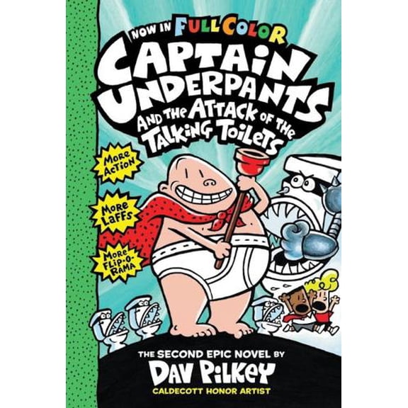 Pre-Owned Captain Underpants and the Attack of the Talking Toilets: Color Edition (Captain Underpants #2) (Color Edition) (Hardcover)