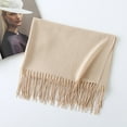 thumbnail image 3 of Winter Scarves for Women Lightweight Pashmina Wraps Fleece Knitting Womens Scarfs Fall Fashion Must Have Beige Scarf, 3 of 3