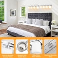 thumbnail image 3 of SineRise 4-Light Chrome Modern Bathroom Vanity Light with Milky White Glass Shades, 3 of 9