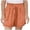 Orange, variant on Girls Summer Casual Shorts Feel Elastic Waist With For Big Kids And Tweens Comfortable Athletic Play Shorts Youth Girl