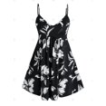 thumbnail image 3 of Más el tamaño del ajuste del cordón camiseta y flor Cami Set Rosegal Mangas largas de talla grande, 3 of 5