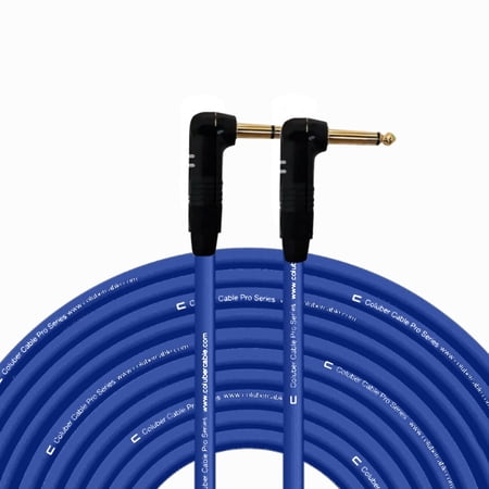 Coluber Cable Right Angle 1/4" TRS - Right Angle 1/4" TS Pro 3-Pin Connector