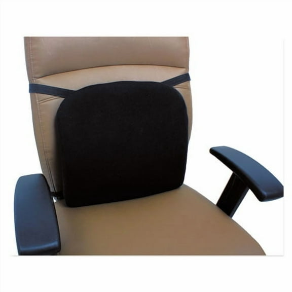 Cooling Gel Memory Foam Backrest, Two Adjustable Chair-Back Straps, 14.13 X 14.13 X 2.75, Black | Bundle of 2