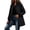 Black, variant on Women's Winter Quilted Outerwear Mid Length Padded Coat Full Zip Long Sleeve Jackets with Side Pockets for Fall Winter Warm Daily Black M