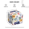 thumbnail image 3 of Goofa Lilies Flowers Tissue Box Cover PVC Leather Tissue Holder Square Facial Tissue Case Facial Paper Organizer Dispenser for Bathroom, Vanity Countertop, 3 of 8