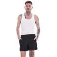 thumbnail image 3 of Keanu Mens Ribbed Cotton Blend Fitted Vest Top (Pack of 6), 3 of 3