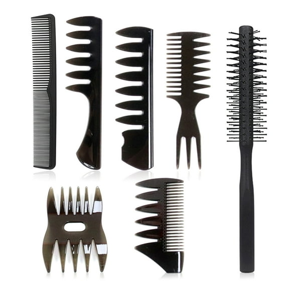 Hair Brush for Men,Hair Styling Comb Set Quiff Round Hair Brush,Wide Tooth Comb,Texture Comb for Blow Drying,Grooming