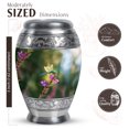 thumbnail image 2 of JAGASY Dragonfly Small Memorial Urn for Girl, Green Mini Urn for Ashes Adult Male & Female, Purple Butterfly Flowers Decorative Urns for Human Ashes Keepsake, Tiny Cremation Urns for Boy, (3 Inch), 2 of 7