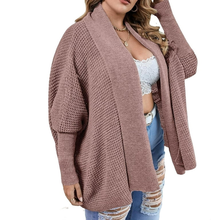 Plus size cardigans clearance walmart