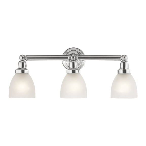 Livex Lighting Classic 3 Bath Light in Chrome