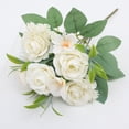 thumbnail image 7 of Taicans Artificial Roses Bouquet,11" Realistic Silk Rose Bush with Green Leaves,Faux Floral Stems for Wedding Bouquets,Centerpieces,Home Decor,Party,Table Arrangements,Indoor Outdoor Use, 7 of 7
