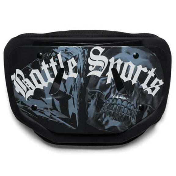 Battle Sports - "Chrome Skulls" Football Backplate - Youth