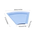 thumbnail image 3 of Vrorvz Microwave and Dishwasher Safe Trapezoidal Dinner Plates Impregnable Plastic Reusable Lightweight Plates for Kitchen or Camping Drop Resistant to Fragile Dinnerware, 3 of 6
