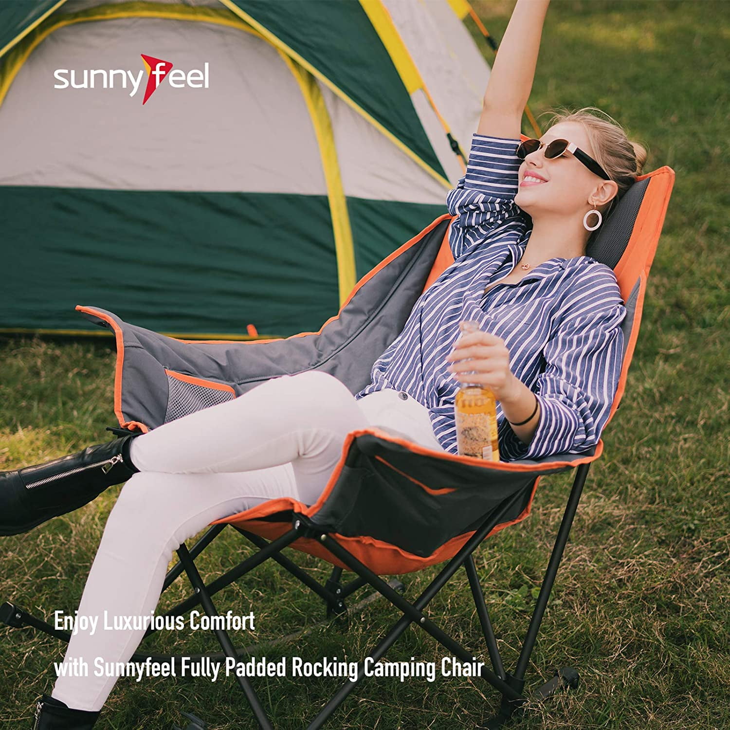 Recliner luxury camp chair walmart sale