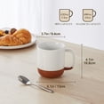 thumbnail image 3 of MALACASA Coffee Mugs Set of 2, 16 oz Large Porcelain Mug, Ceramic Tea Cups with Handle for Men Women, Mug Gift Set, Housewarming Wedding Gift, 3 of 6